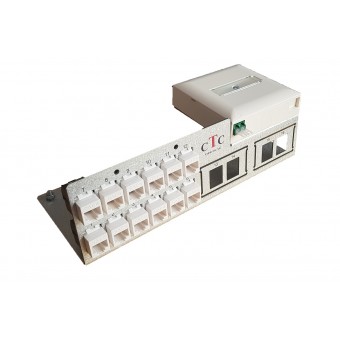 Home LAN Verteiler Alu, 16x Keystone
