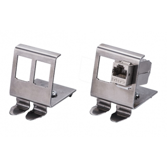Hutschienen-Adapter unbestückt, für 2 Keystones