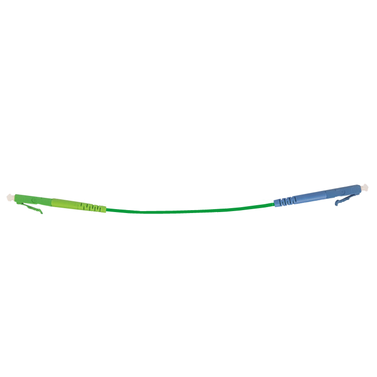 Simplex LC APC-LC PC, 9/125μm, gelb / grün