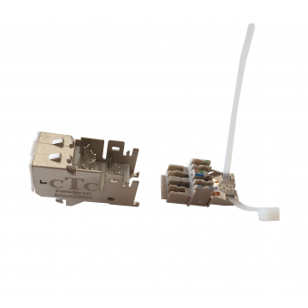 CTC Kat. 6A Jack Modul Keystone geschirmt 180°
