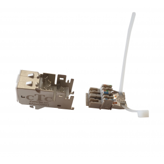 CAT 6A Keystone Jack Modul geschirmt 180° Eco Line