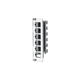 6 Port 3HE 7 TE Edelstahl Modul