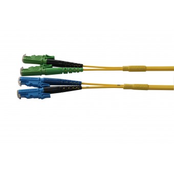Duplex E2000 APC - E2000 UPC, SM 9/125μm