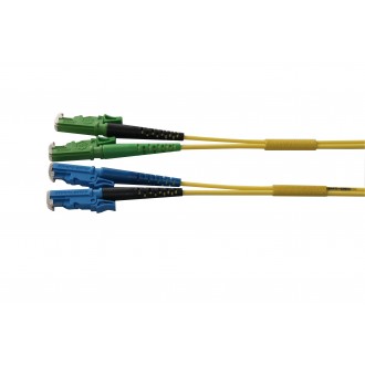 Duplex E2000 APC - E2000 UPC, SM 9/125μm