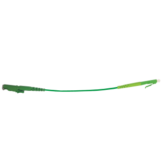 Simplex E2000 APC - LC APC, 9/125μm, gelb / grün