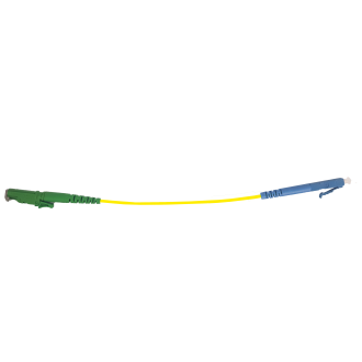 Simplex E2000 APC - LC APC, 9/125μm, gelb / grün