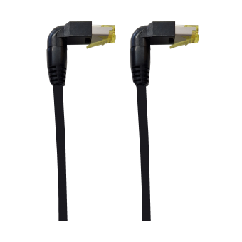 Patchkabel RJ45 90°- RJ45 90° Kat. 6a. Variante 1