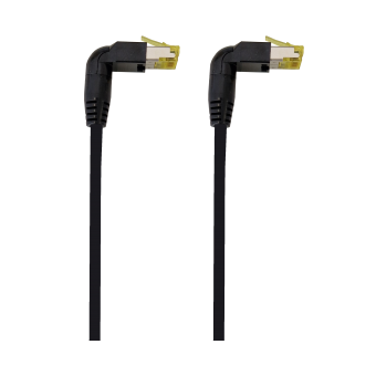 Patchkabel RJ45 90°- RJ45 90° Kat. 6a. Variante 2