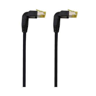 Patchkabel RJ45 90°- RJ45 90° Kat. 6a. Variante 2