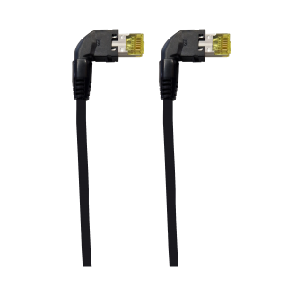 Patchkabel RJ45 90°- RJ45 90° Kat. 6a. Variante 3