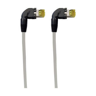 Patchkabel RJ45 90°- RJ45 90° Kat. 6a. Variante 3