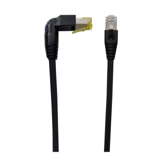 Patchkabel RJ45 90°- RJ45 180° Kat. 6a. Variante 4