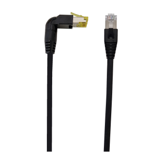 Patchkabel RJ45 90°- RJ45 180° Kat. 6a. Variante 2
