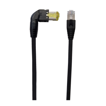 Patchkabel RJ45 90°- RJ45 180° Kat. 6a. Variante 4