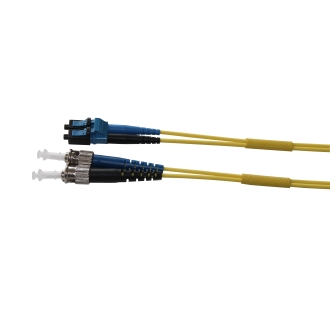 Duplex LC UPC - ST UPC, SM, 9/125μm