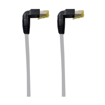 Patchkabel RJ45 90°- RJ45 90° Kat. 6a. Variante 1