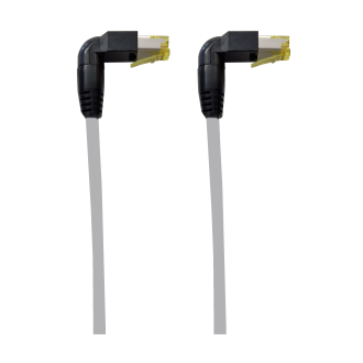 Patchkabel RJ45 90°- RJ45 90° Kat. 6a. Variante 1