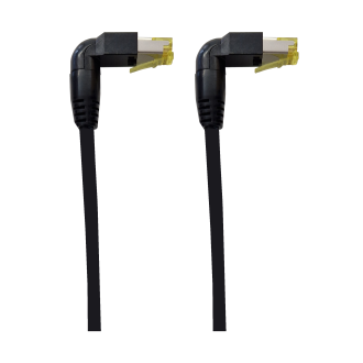 Patchkabel RJ45 90°- RJ45 90° Kat. 6a. Variante 2