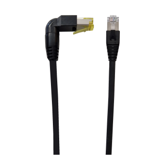Patchkabel RJ45 90°- RJ45 180° Kat. 6a. Variante 1