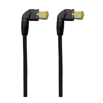 Patchkabel RJ45 90°- RJ45 90° Kat. 6a. Variante 4