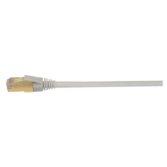 Patchkabel Cca, Kat. 6a geschirmt, Knickschutz  schmal