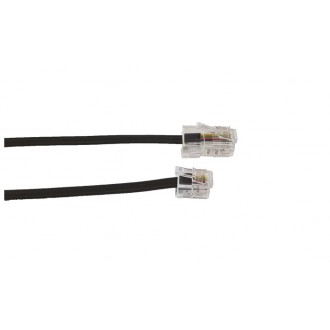 RJ45-RJ11 UTP, Kabel flach, mit Knickschutz
