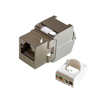 CAT 6A Keystone Jack Modul geschirmt 180° Eco Line