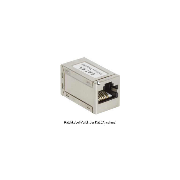 Patchkabel-Verbinder Kat. 6A, STP, schmal