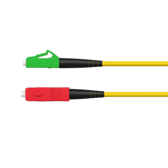 Simplex Patchkabel LC APC - SC UPC Rot