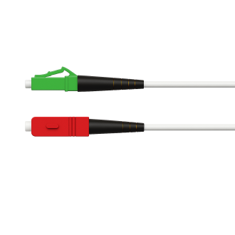 Simplex Patchkabel LC APC - SC UPC Rot