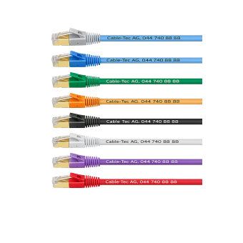 Superflex Patchkabel Stecker schmal, Kat. 6a, geschirmt