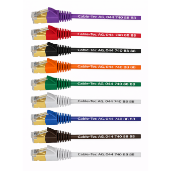 Slim Patchkabel Kat.6a, geschirmt