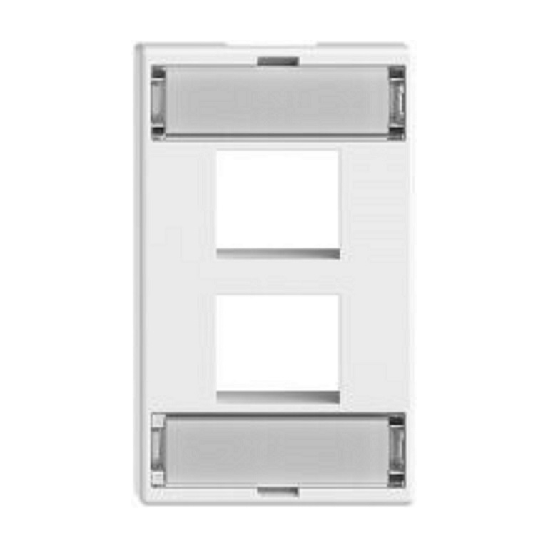FLF Anschlussdose weiss mit Beschriftungsstreifen