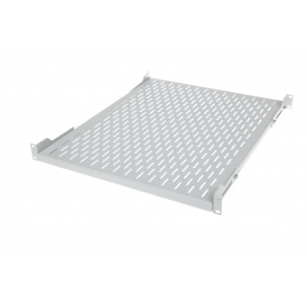 19" -1HE Fachboden, fest, mit 4 - Punkt-Befestigung 650 mm Tiefe